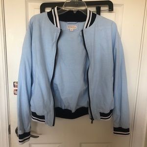 Light Blue Zip Jacket
